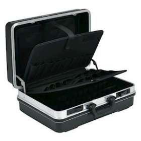 Valise à outils, couleur noir, coque dure, livrée vide. dimension 490x315x169 mm|Klauke-KKEKL855L