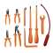 Kit de 28 outils isolés IEC 60900 : 2018 pour les travaux sur les véhicules élec
