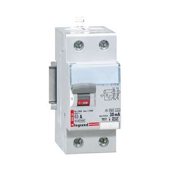 Interrupteur différentiel DX³-ID 2P type AC 30mA arrivée haut/départ bas 63A|Legrand-LEG092841