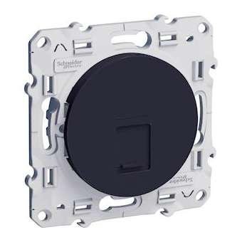 Odace, prise RJ45 Anthracite, grade 3 (multimédia) cat. 6 STP, à vis|Schneider Electric-SCHS540476
