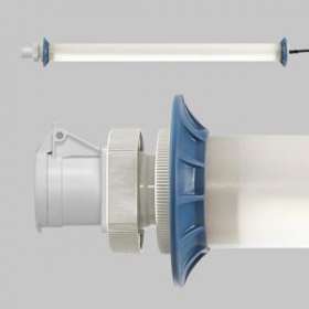 Luminaire tubulaire, 42VAC, IP44, classe III, 2 panneaux LED, 5m de|Sonlux-OUX68A26160-0062