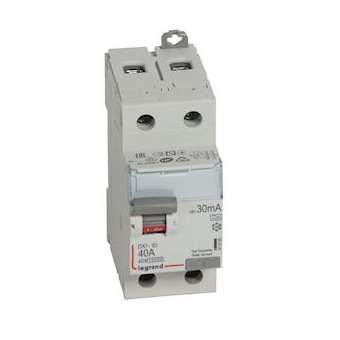 Interrupteur différentiel DX³-ID haut/bas vis - 2P 230V~ 40A typeA 30mA - 2 mod|Legrand-LEG411555