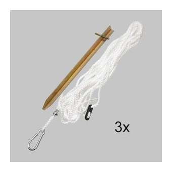 Set de fixation du trépied, 3x cordes et piquets|Sonlux-OUX95-0267-0001