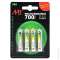 Blister(s) x 4 Accus Nimh blister x4 AAA Ready to use 1.2V 700mAh|Enix energies-NXGACH956415