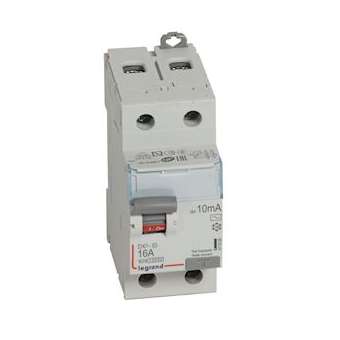 Interrupteur différentiel DX³-ID haut/bas vis - 2P 230V~ 16A typeAC 10mA - 2 mod|Legrand-LEG411500