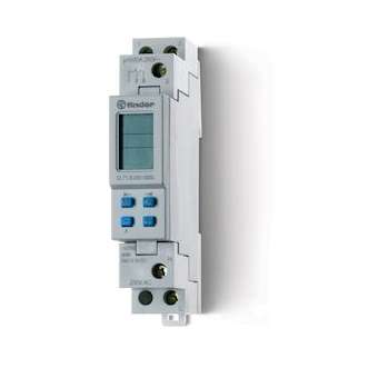 Horloge hebdomadaire digitale 1 inverseur 16A 230V AC|Finder-FID127182300000