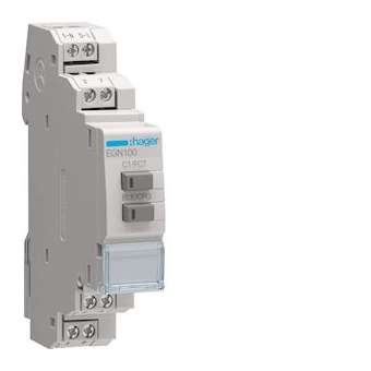 Interrupteur horaire électronique 1 voie annuelle, astronomique, crépusculaire|Hager-HAGEGN100