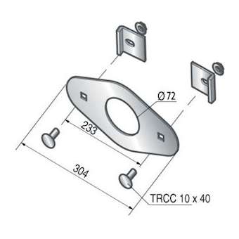 Bride pour consoles SU 35 45, GC|Niedax France-NDX012277