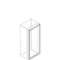 Profile Finition Vert. IP30 gaine Cable H2000mm|ABB-ABBPPCV2000