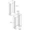 Montant H2000mm pour Disj. 800A Ou Cloisonne (x1)|ABB-ABBPUKI2000