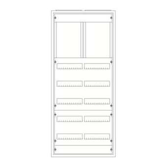 Armoire ComforLine A IP44 7Xrangées 1250mm x 550mm Sans gaine à câble|ABB-ABB170783