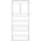 Armoire ComforLine A IP44 7Xrangées 1250mm x 550mm Sans gaine à câble|ABB-ABB170783