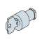 Barillet type Ronis R455 pour Serrure EV1008|ABB-ABBEV1037