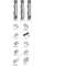 Barillet + Clé Type Ronis 405 (x1)|ABB-ABBPIRH0405
