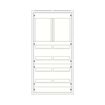 Armoire ComforLine A IP44 6Xrangées 1100mm x 550mm Sans gaine à câble|ABB-ABB170782