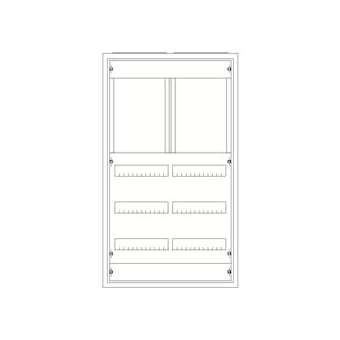Armoire ComforLine A IP44 5Xrangées 950mm x 550mm Sans gaine à câble|ABB-ABB170781
