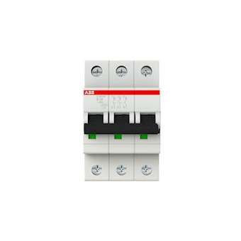 Disjoncteur S203M 3P 50A Courbe B Raccordement à vis - 15KA (3Modules)|ABB-ABB354318