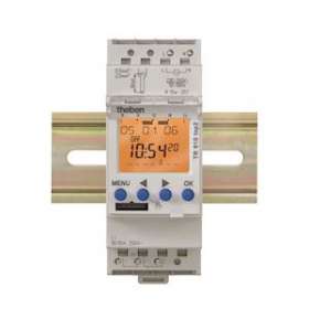Interrupteur horaire digital 24h 7j 2 modules 12 à 24v uc|Theben-THB6104100
