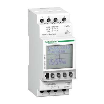 Acti9 ITA - interrupteur horaire annuel - 24h/7jours/année - 1 canal|Schneider Electric-SCHCCT15910