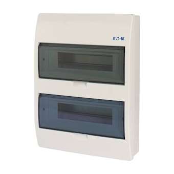 Coffret en saillie IP40, 2 rangées, 24 mod, porte transparente|Eaton industries-EONBC-O-2-24-ECO