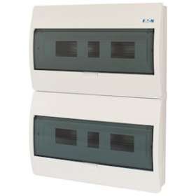 Coffret en saillie IP40, 2 rangées, 36 mod, porte transparente|Eaton industries-EONBC-O-2-36-ECO