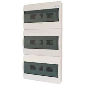 Coffret en saillie IP40, 3 rangées, 54 mod, porte transparente|Eaton industries-EONBC-O-3-54-ECO