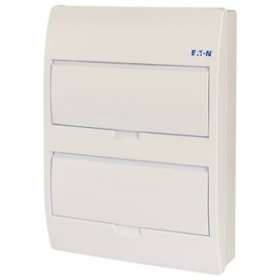 Coffret en saillie IP40, 2 rangées, 24 mod, porte blanche|Eaton industries-EONBC-O-2-24-TW-ECO