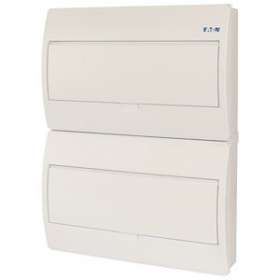 Coffret en saillie IP40, 2 rangées, 36 mod, porte blanche|Eaton industries-EONBC-O-2-36-TW-ECO