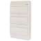 Coffret en saillie IP40, 3 rangées, 36 mod, porte blanche