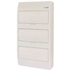 Coffret en saillie IP40, 3 rangées, 36 mod, porte blanche|Eaton industries-EONBC-O-3-36-TW-ECO