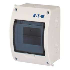 Coffret en saillie IP40, 1 rangée, 5 mod, porte transparente|Eaton industries-EONBC-O-1-5-ECO