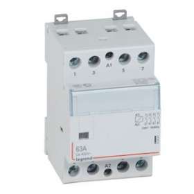 Contacteur de puissance bobine 230V~ - 4P - 400V~~ - 63A - 4F - 3 modules|Legrand-LEG412541