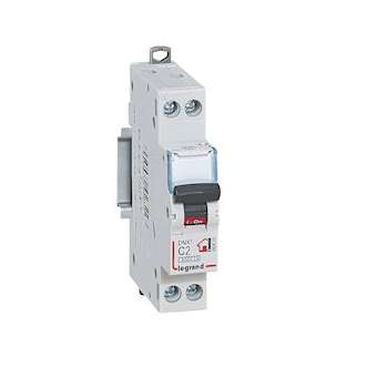 Disjoncteur DNX³ Phase + Neutre 2A - bornes à vis - 1 module|Legrand-LEG092820