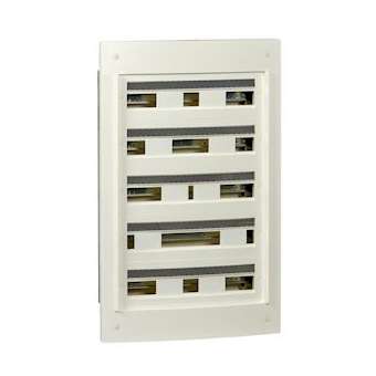 Pragma - coffret encastré 5 rangées 24 modules - 160A - sans porte - blanc|Schneider Electric-SCHPRA22524W