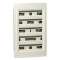 Pragma - coffret encastré 5 rangées 24 modules - 160A - sans porte - blanc
