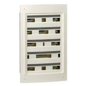 Pragma - coffret encastré 5 rangées 24 modules - 160A - sans porte - blanc|Schneider Electric-SCHPRA22524W