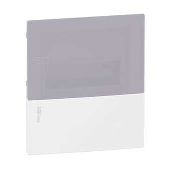 Pragma - mini coffret encastré - 1x8 mod. - portillon transp. - bornier terre|Schneider Electric-SCHMIP21108T