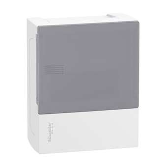 Pragma - mini coffret en saillie - 1x6 mod. - portillon transp. - bornier terre|Schneider Electric-SCHMIP11106T