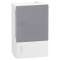 Pragma - mini coffret en saillie - 1x4 mod. - portillon transp. - bornier terre