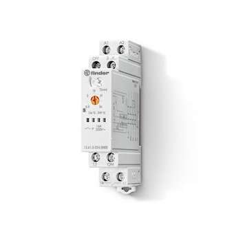 Télérupteur électronique modulaire 1 inverseur 16A 24V AC/DC, multifonctIon|Finder-FID136100240000