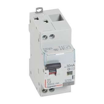 disj. diff monobloc DX³6000 10kA arrivée haute/départ bas vis U+N 2A typeAC 30mA|Legrand-LEG410782
