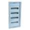 Coffret modulaire encastré 4 rangées 48+8 mod porte isolante galbée transparente|Legrand-LEG001524