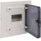 Coffret encastré 4 M porte transp.|Hager-HAGVF104TR