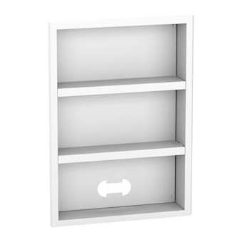 Resi9 - étagère pratic 2x13 modules - Odace Styl blanc 2P + T et double USB|Schneider Electric-SCHR9H13210E