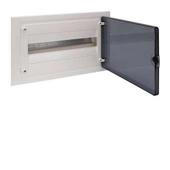 Coffret encastré 18 M porte transp.|Hager-HAGVF118TR