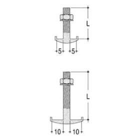 VMS Boulon d'ancrage Cu 10 L80mm|ABB-ABB858011