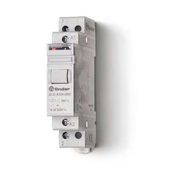 Télérupteur modulaire 1NO 16A 12V DC, AgSnO2|Finder-FID202190124000