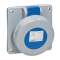 Socle de tableau P17 3P+T 32A 200/250V IP67
