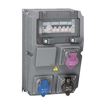 Coffret multiprise Hypra IP44 - 3 prises + disj. + inter diff + transformateur|Legrand-LEG059861