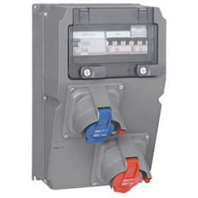 Coffret multiprise Hypra IP44 - prise 2P+T + prise 3P+T + disj. + inter diff|Legrand-LEG059864